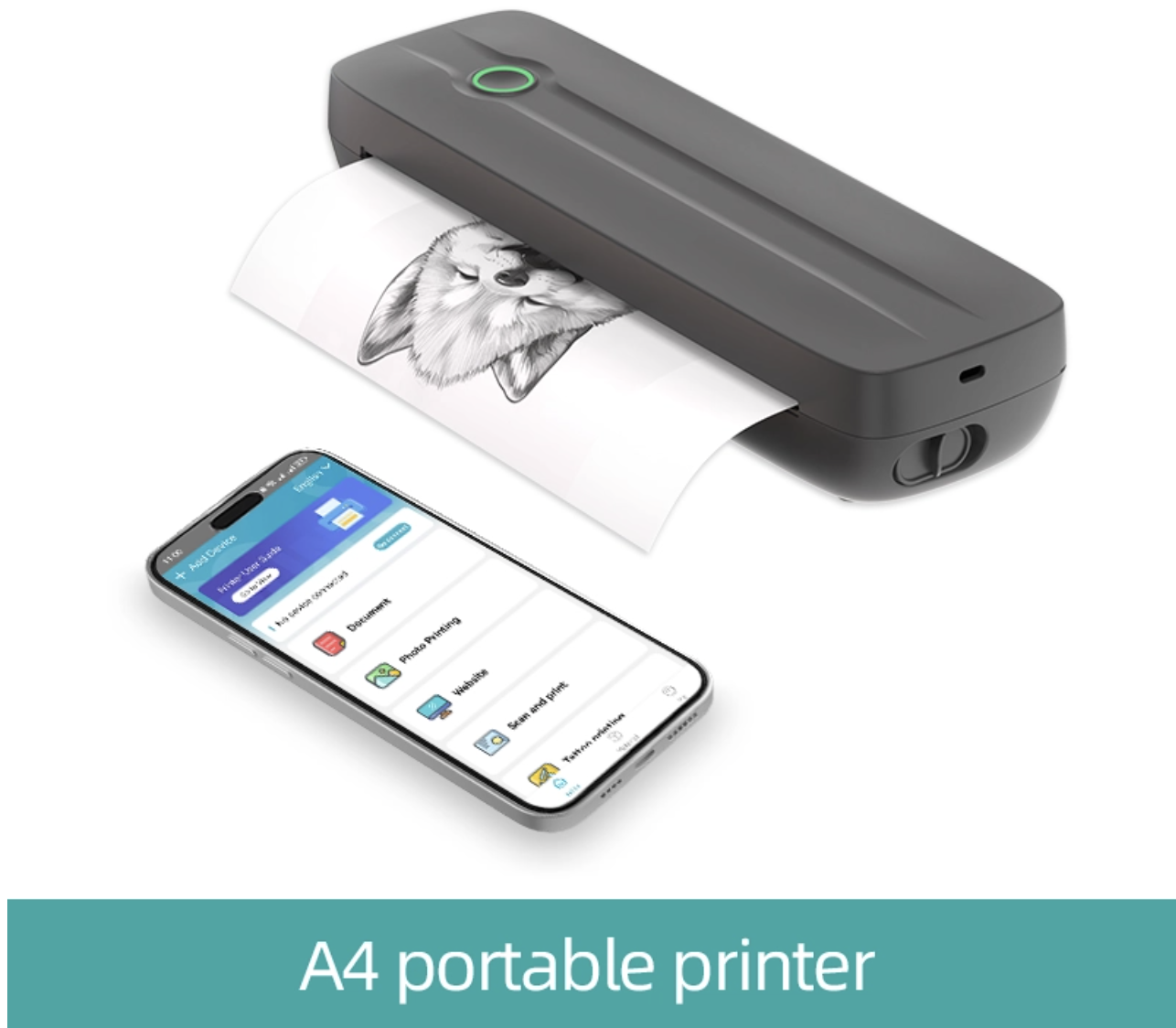 A4-fast Printing A4 Portable Printer portable thermal printer