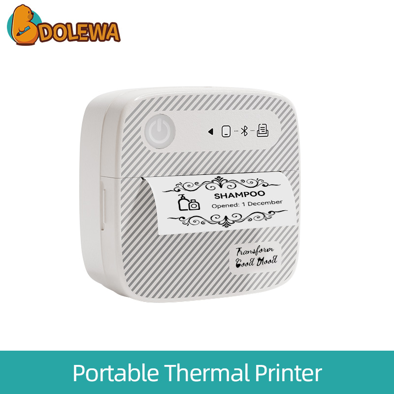 Diagonal Style- Sticker Mini Label Printer