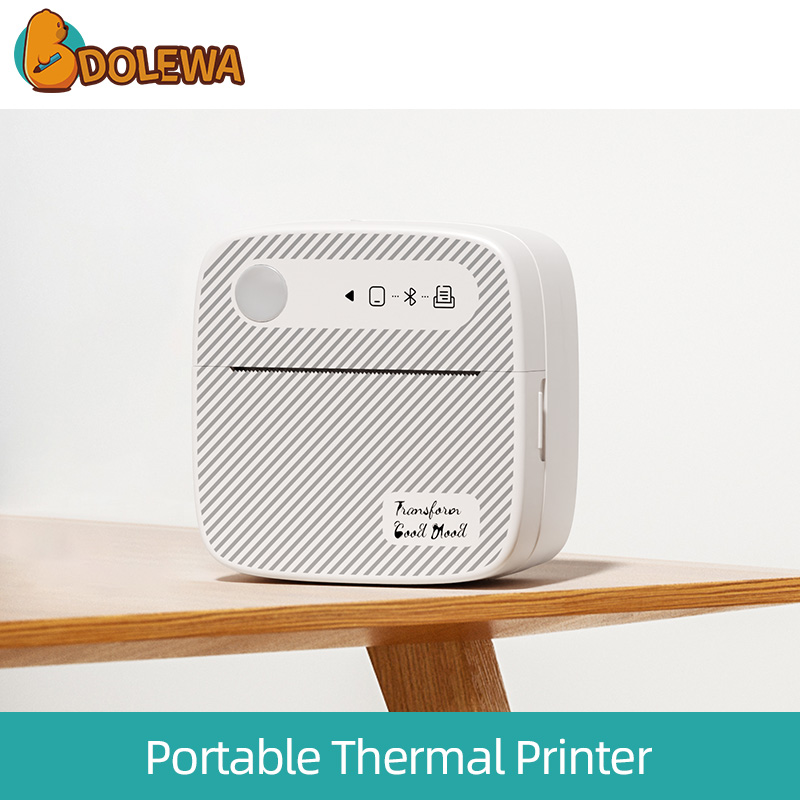Diagonal Style- Sticker Mini Label Printer