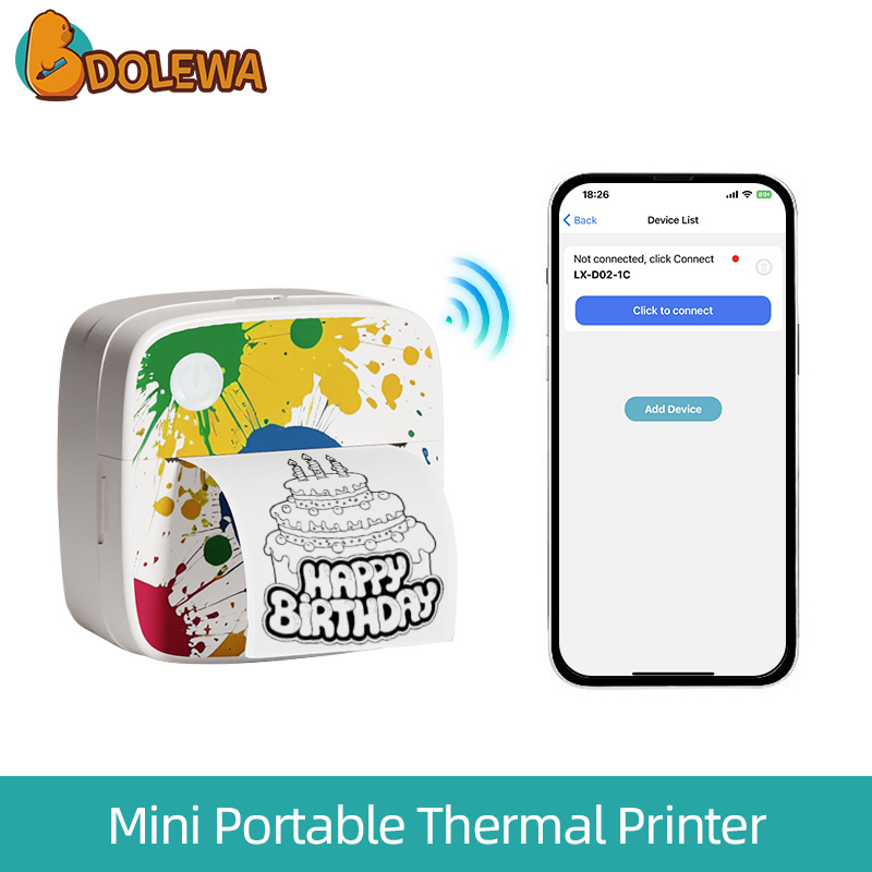 Splashing Ink Explosion Ball- Pocket Size Portable Thermal Printer