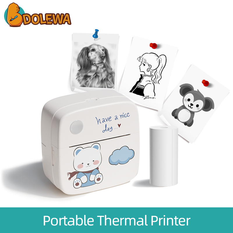 Blue Bear- Mini Portable Thermal Printer