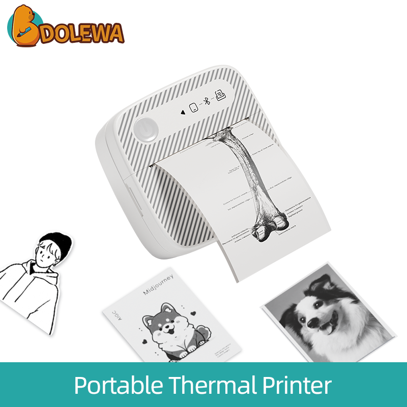 Diagonal Style- Sticker Mini Label Printer