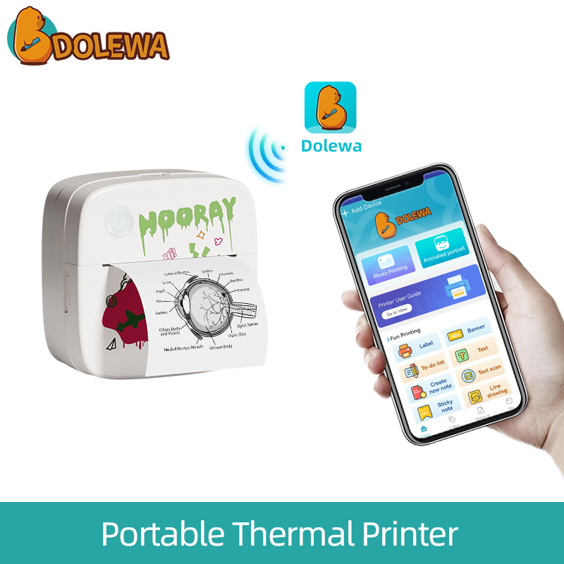 White Monster-Smart Mini Label Printer