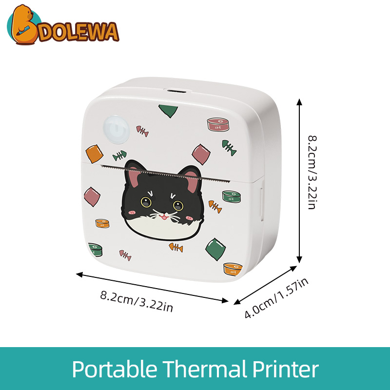 Cat Face- Bluetooth Portable Thermal Printer