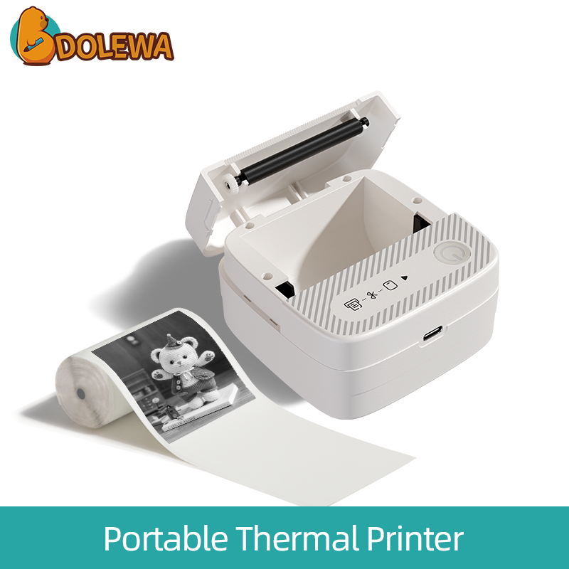 Diagonal Style- Sticker Mini Label Printer