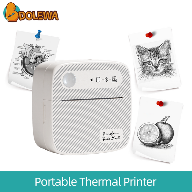 Diagonal Style- Sticker Mini Label Printer