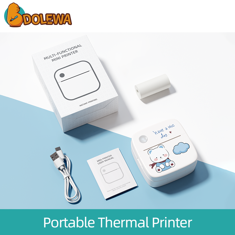 Blue Bear- Mini Portable Thermal Printer